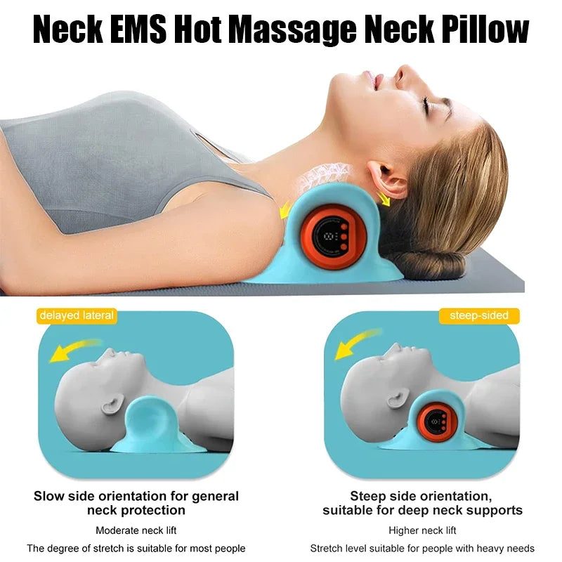 CalmMate EMS HeatPulse Cervical Massager Pillow