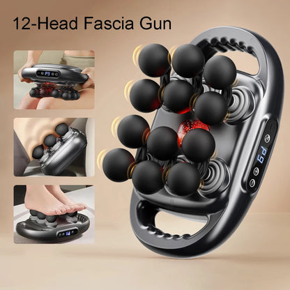 CalmMate 12-Head Deep Tissue Massage Gun