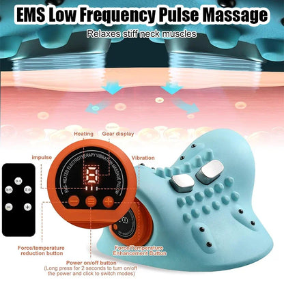 CalmMate EMS HeatPulse Cervical Massager Pillow